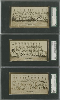 1913 T200 Fatima Teams Graded Collection (6 Different)